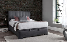 Load image into Gallery viewer, Medburn Storage Bed - Slate or Grey Colour Choice - Available in Double, Kingsize and SuperKing
