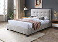 Gainford Standard Bed - Bolero Blue Steel, Mambo Stone Fabric or Bolero Natural - Available in Small Double, Double, KingSize