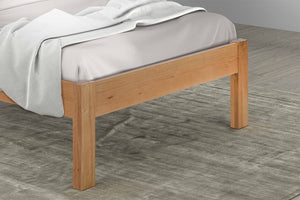 GLADSTONE Wooden Bed - Solid Natural Oak