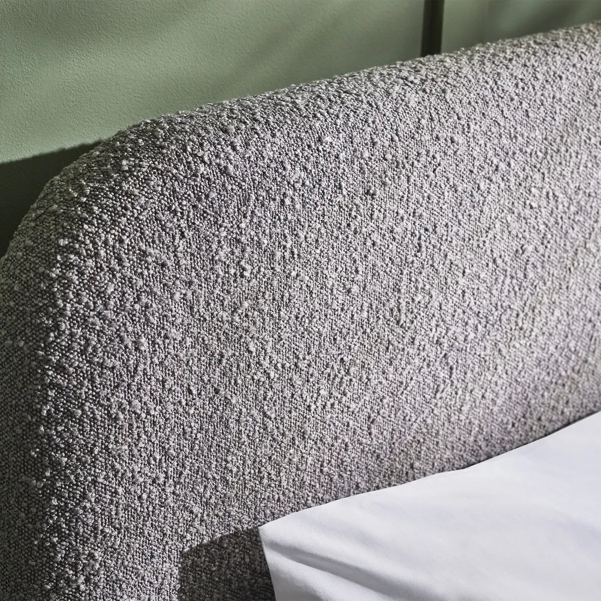Hannah Bed - Grey Boucle - Available in Double or Kingsize