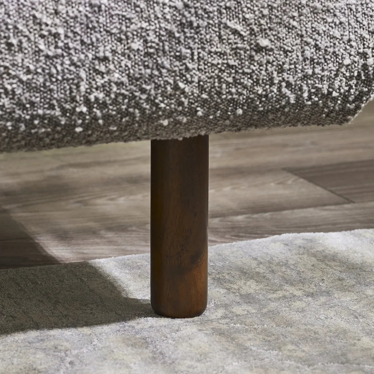 Hannah Bed - Grey Boucle - Available in Double or Kingsize