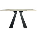 Roma Chanel Ceramic Console Table With Blag Legs - 120x60x75cm