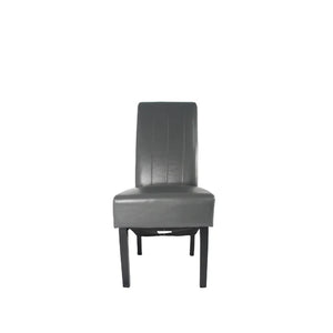 Designer Lucy Chair - PU or Crushed Velvet - Wooden or Chrome Legs - Available in Black, Cream or Dark Grey