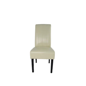 Designer Lucy Chair - PU or Crushed Velvet - Wooden or Chrome Legs - Available in Black, Cream or Dark Grey