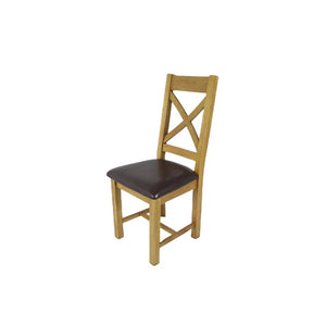 Torino & Luca Wooden Chairs - Colours Natural or Grey - Available in Ladder or Cross Back