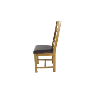 Torino & Luca Wooden Chairs - Colours Natural or Grey - Available in Ladder or Cross Back