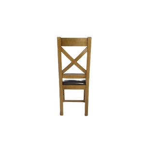 Torino & Luca Wooden Chairs - Colours Natural or Grey - Available in Ladder or Cross Back