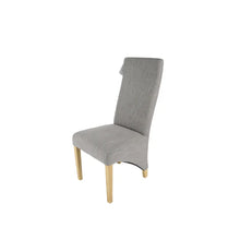 Load image into Gallery viewer, Berry Dining Chair With Wooden Legs - Available in Grey or Mixed Brown
