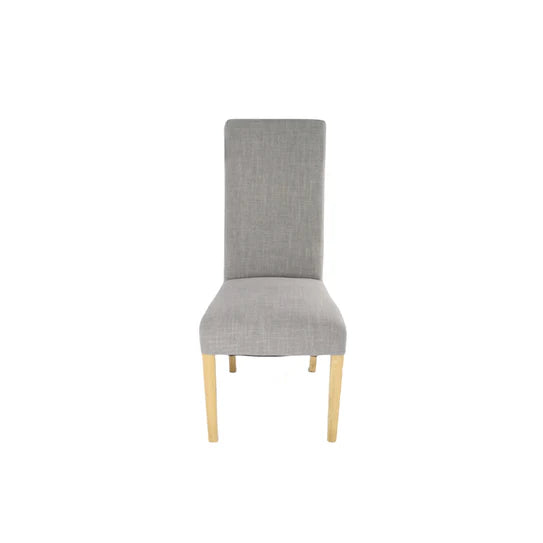 Berry Dining Chair With Wooden Legs - Available in Grey or Mixed Brown