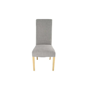 Berry Dining Chair With Wooden Legs - Available in Grey or Mixed Brown