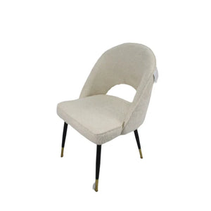 Luxury Venice Black Legged Chair - Avilable in PU Grey, PU TAN or Cream Fabric