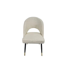 Load image into Gallery viewer, Luxury Venice Black Legged Chair - Avilable in PU Grey, PU TAN or Cream Fabric
