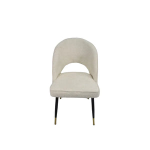 Luxury Venice Black Legged Chair - Avilable in PU Grey, PU TAN or Cream Fabric