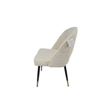 Load image into Gallery viewer, Luxury Venice Black Legged Chair - Avilable in PU Grey, PU TAN or Cream Fabric
