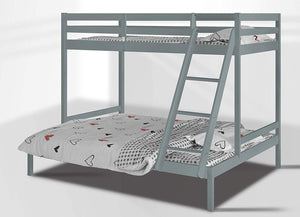 Surrey Twin Sleeper Bunk Bed - White or Grey - 3Ft over 4"6Ft (Double over Single)