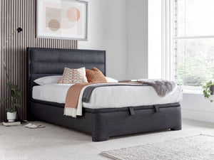 KIRKBY Storage Bed - Slate or Marbella Grey - Avilable in Double, Kingsize & Superking