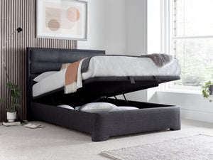 KIRKBY Storage Bed - Slate or Marbella Grey - Avilable in Double, Kingsize & Superking