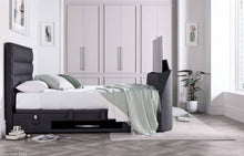 Load image into Gallery viewer, KIR TV Storage Bed - Grey or Slate - Available in Double, Kingsize &amp; Superking
