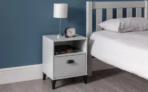 Lakers Locker Style Range - Desk, 1 Drawer Bedside, 6 Drawer Wide Chest & 4 Drawer Chest