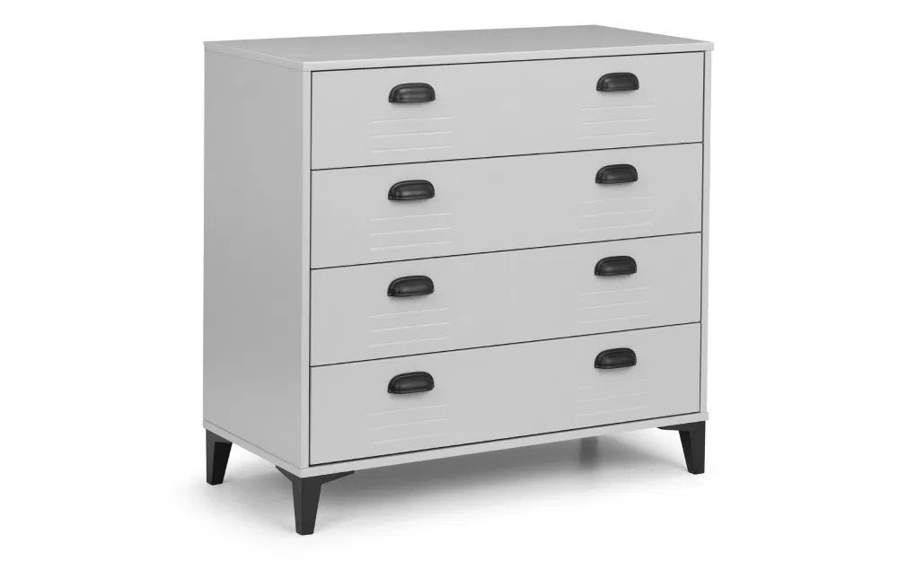 Lakers Locker Style Range - Desk, 1 Drawer Bedside, 6 Drawer Wide Chest & 4 Drawer Chest