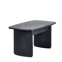 Load image into Gallery viewer, Louis Black Fluted Coffee Table - 50cm D x 90cm W x 40cm H
