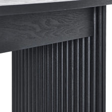 Load image into Gallery viewer, Louis Black Fluted Coffee Table - 50cm D x 90cm W x 40cm H
