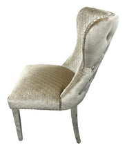 Load image into Gallery viewer, Stylish Lewis Chair Lion Knocker Chrome - Colours available Dark Grey, Light Grey or Mink
