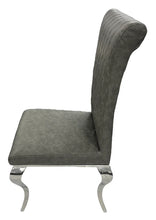 Load image into Gallery viewer, Designer London PU Chairs With Crhome Legs - Colours Available Dark Grey or Light Grey
