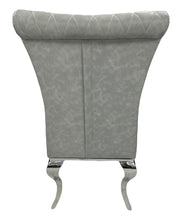 Load image into Gallery viewer, Designer London PU Chairs With Crhome Legs - Colours Available Dark Grey or Light Grey
