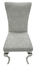 Load image into Gallery viewer, Designer London PU Chairs With Crhome Legs - Colours Available Dark Grey or Light Grey
