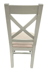 Torino & Luca Wooden Chairs - Colours Natural or Grey - Available in Ladder or Cross Back