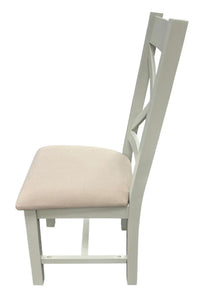 Torino & Luca Wooden Chairs - Colours Natural or Grey - Available in Ladder or Cross Back