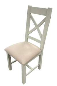 Torino & Luca Wooden Chairs - Colours Natural or Grey - Available in Ladder or Cross Back