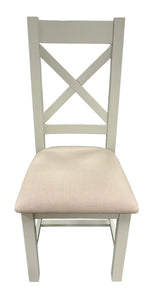 Torino & Luca Wooden Chairs - Colours Natural or Grey - Available in Ladder or Cross Back