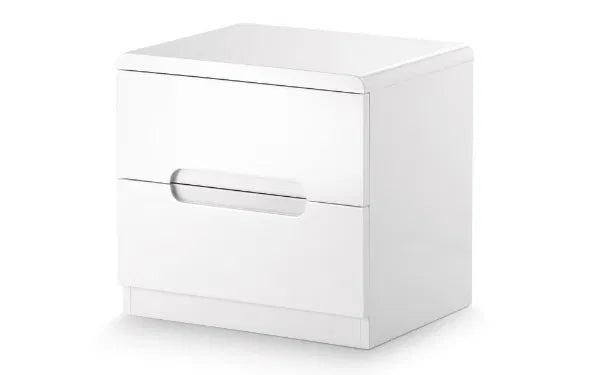 Manhattan Bedroom Range - Colour Option White or Grey - 2 Drawer Beside, 3 Drawer Chest, 3+2 drawer Chest, 5 drawer Narrow Chest, 6 Drawer Wide Chest, Double & King Size Bed, Underbed Drawers, 2 Drawer Dressing Table,