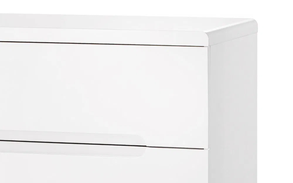 Manhattan Bedroom Range - Colour Option White or Grey - 2 Drawer Beside, 3 Drawer Chest, 3+2 drawer Chest, 5 drawer Narrow Chest, 6 Drawer Wide Chest, Double & King Size Bed, Underbed Drawers, 2 Drawer Dressing Table,