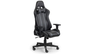 Meteor Black and Grey Gaming Chair