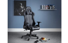 Load image into Gallery viewer, Meteor Black and Grey Gaming Chair
