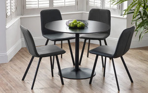 Nero Round Table (100cm) With Chair Option