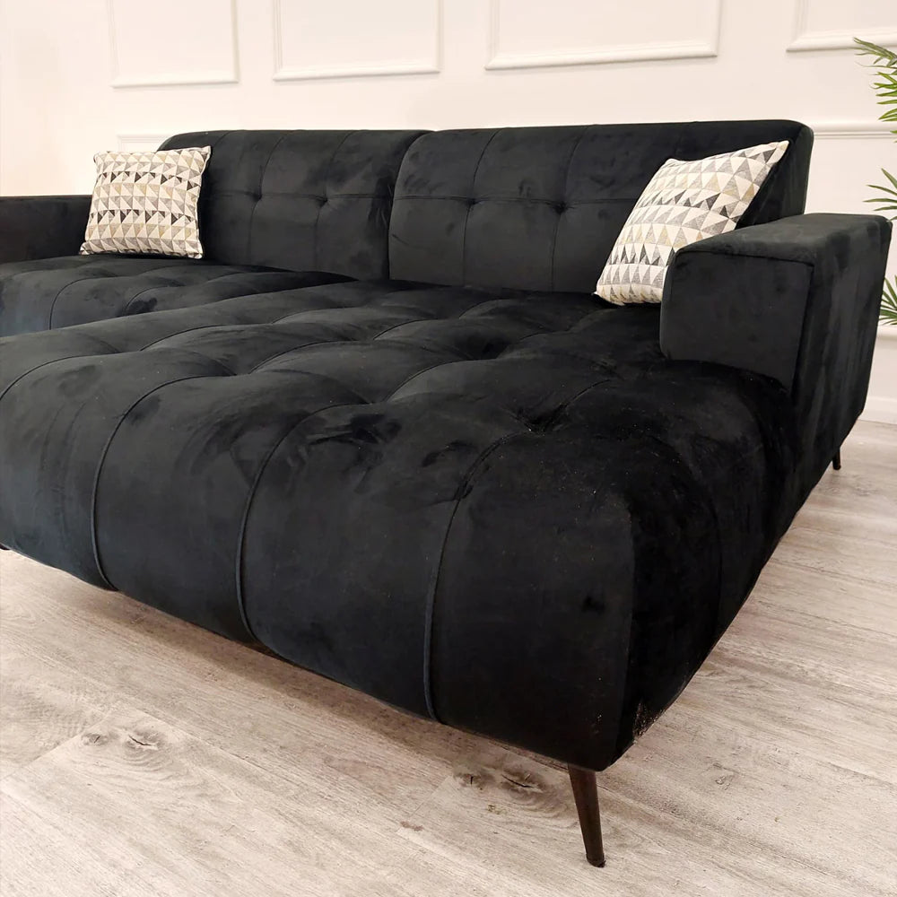 Oslo Cinema Sofa - Available in 2 or 3 Piece - Steel Grey, Burnt Orange, Marine Blue & Dark Suede (Bison Black)