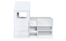 Load image into Gallery viewer, Orpheus Midsleeper - White or White/Oak - Childs Bed
