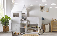 Load image into Gallery viewer, Orpheus Midsleeper - White or White/Oak - Childs Bed
