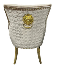 Load image into Gallery viewer, Luxury Roma Gold Legged Chair - Available in Mink or Silver
