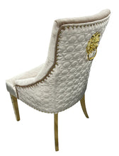 Load image into Gallery viewer, Luxury Roma Gold Legged Chair - Available in Mink or Silver
