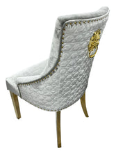 Load image into Gallery viewer, Luxury Roma Gold Legged Chair - Available in Mink or Silver
