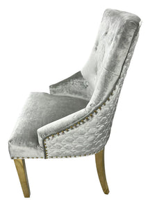 Luxury Roma Gold Legged Chair - Available in Mink or Silver