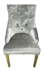 Luxury Roma Gold Legged Chair - Available in Mink or Silver