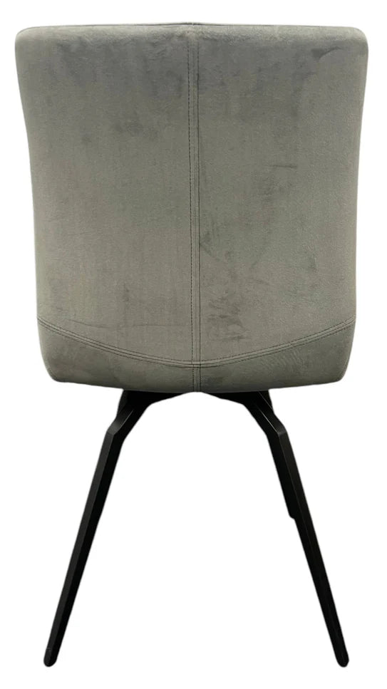Siena 180º Dark Grey Chair With Black Legs