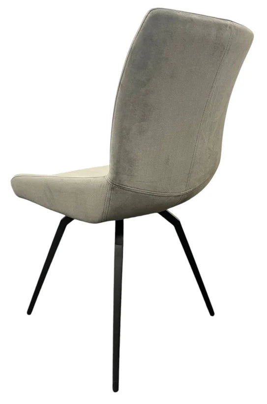 Siena 180º Dark Grey Chair With Black Legs