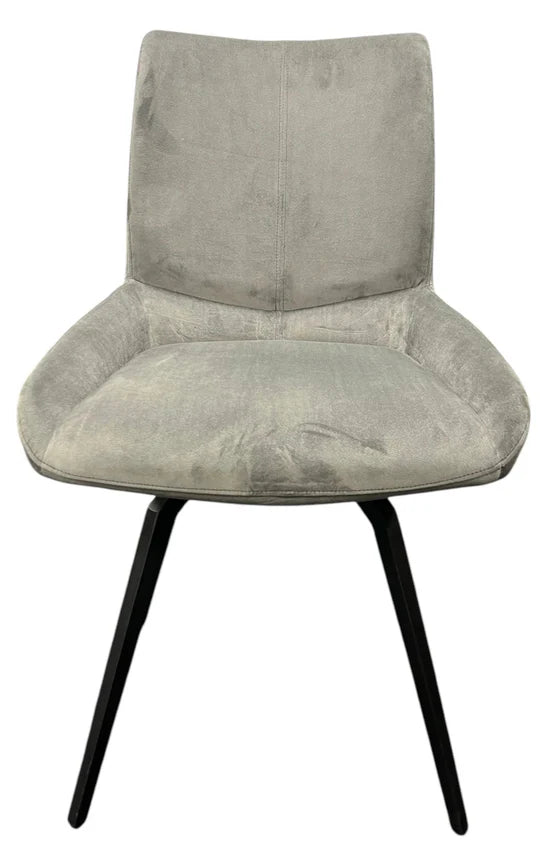 Siena 180º Dark Grey Chair With Black Legs